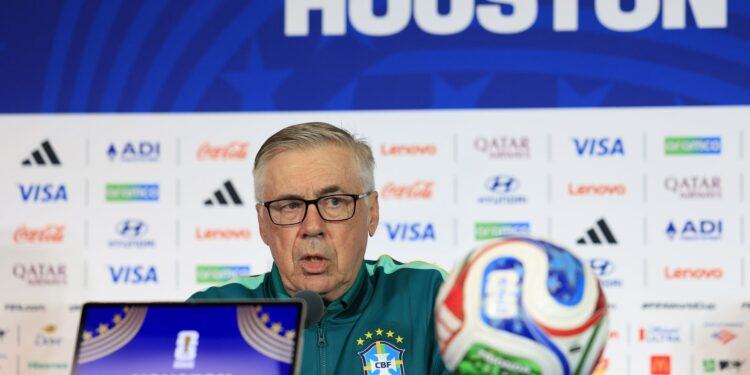 Ancelotti deixa escalação do Brasil em aberto antes do confronto com o Japão.