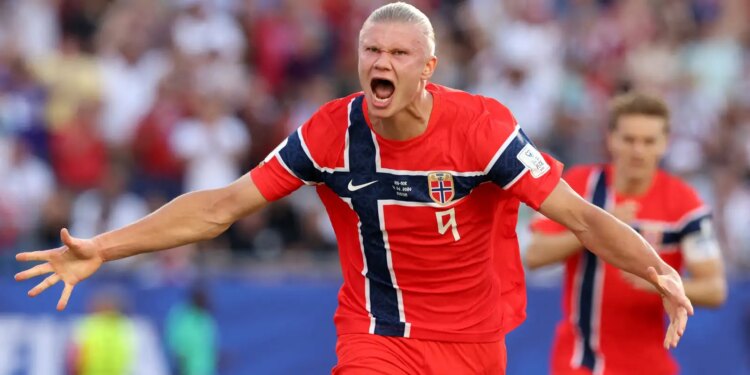 Haaland brilha e Noruega goleia Iraque em sua volta à Copa do Mundo