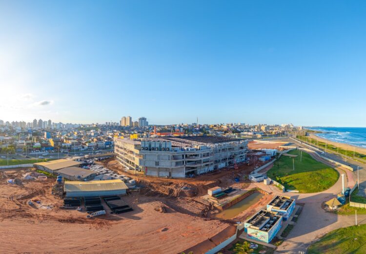 Arena Multiuso ganha forma e avança para a etapa final das obras