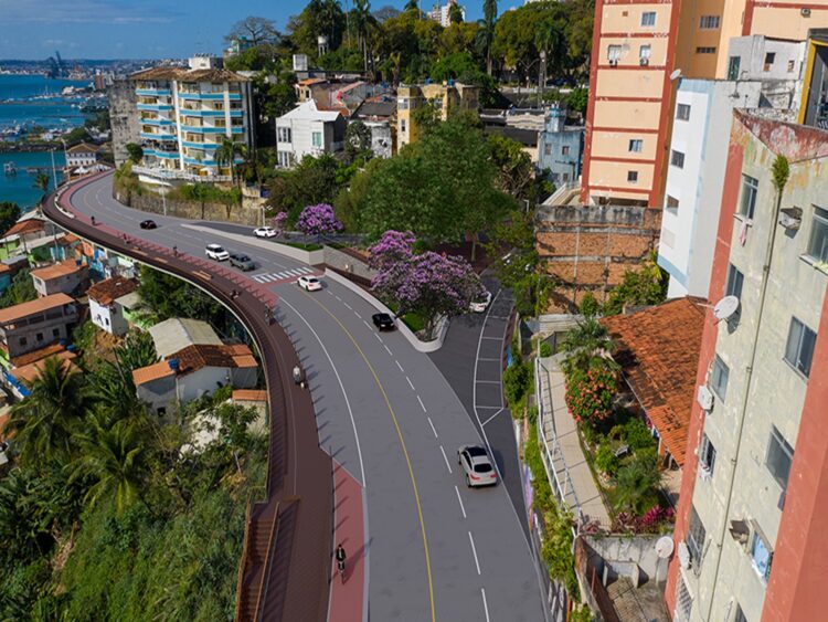 Prefeitura de Salvador inicia obras de requalificação do calçadão da Avenida Contorno