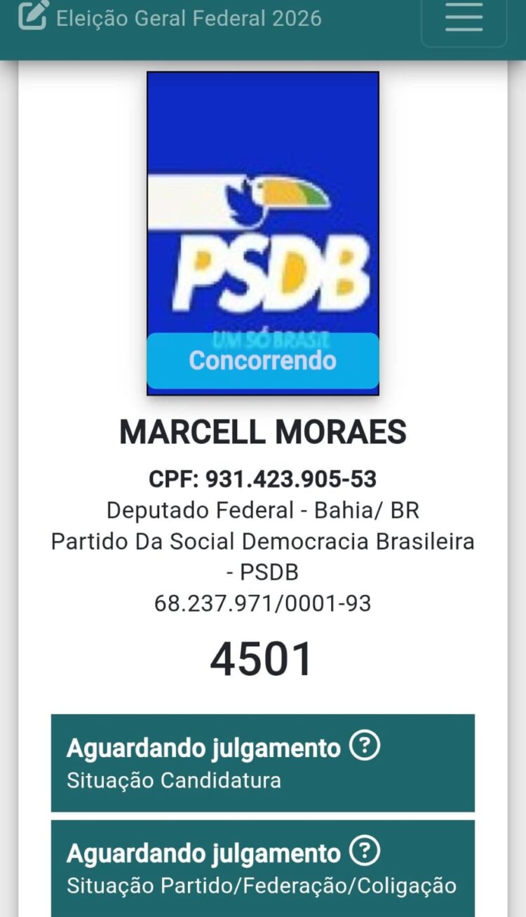 MarcellMoraes registra candidatura, mas segue inelegível até 2030