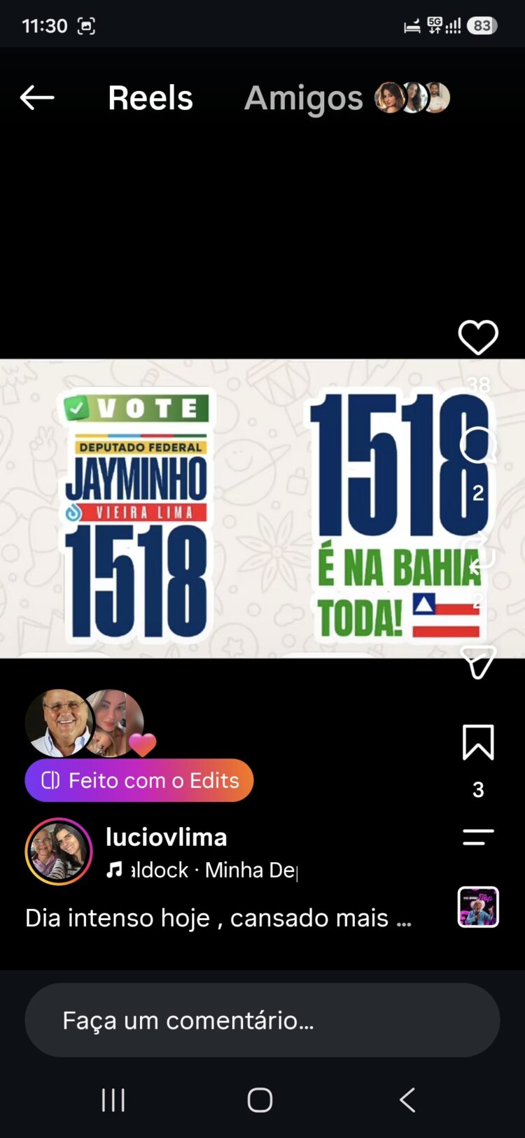 Campanha começa com possível propaganda antecipada e coloca Lúcio Vieira Lima no radar da Justiça Eleitoral