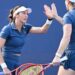 A paulista Luisa Stefani está nas quartas de final do torneio de duplas do US Open.
