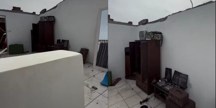 Morador de Pelotas divulga nas redes estragos causados por tempestade