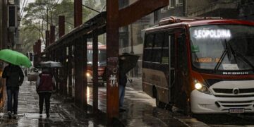 Chuva em larga parte do país nesta segunda-feira
