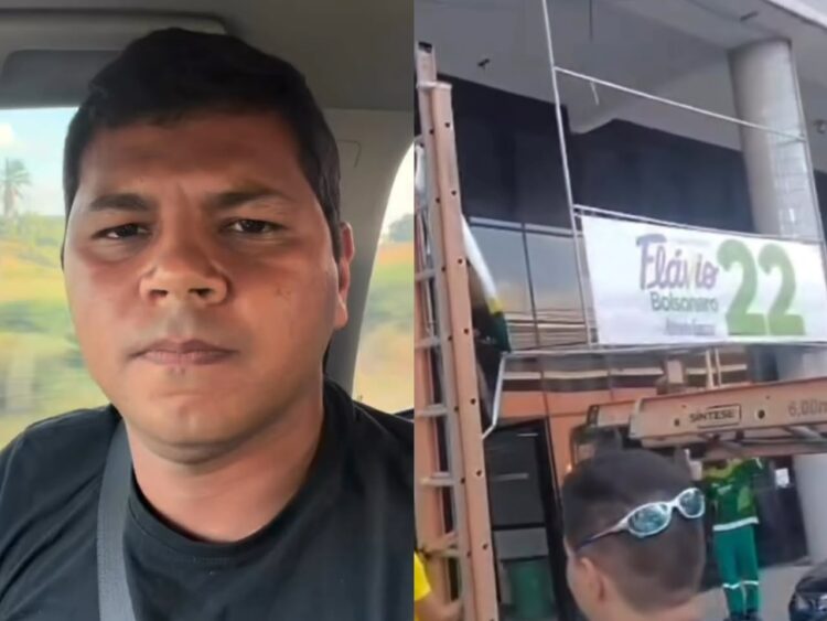 Diego Castro denuncia retirada de material de campanha de Flávio Bolsonaro em Salvador e acusa Justiça Eleitoral de tratamento desigual