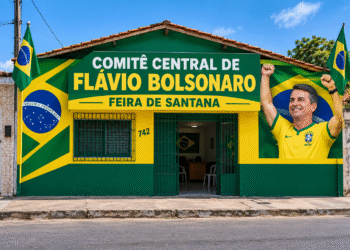 Zé Ronaldo inaugura comitê de Flávio Bolsonaro em Feira e amplia articulação política no interior da Bahia