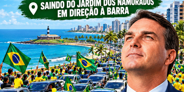 Disputa presidencial esquenta na Bahia, e militantes de Flávio Bolsonaro organizam carreata no dia 16 para convocar população ao ato do dia 17