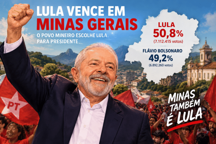 Minas Gerais elege Nikolas Ferreira com 3,1 milhões de votos, mas Lula vence disputa presidencial no estado