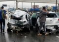 Motorista infarta, e engavetamento de 20 veículos deixa feridos no Rio